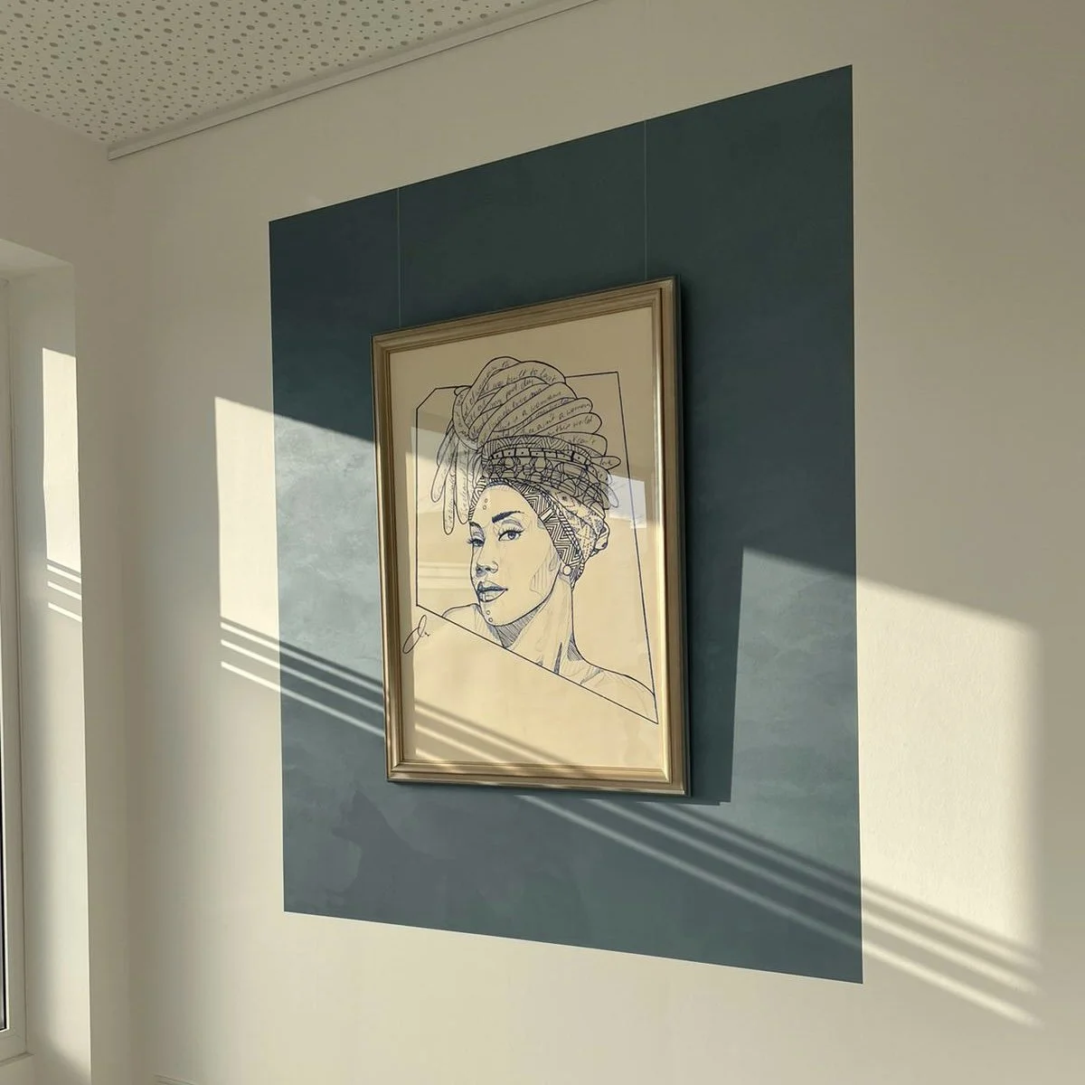 Spachteltechnik ottocento als Bilderrahmen