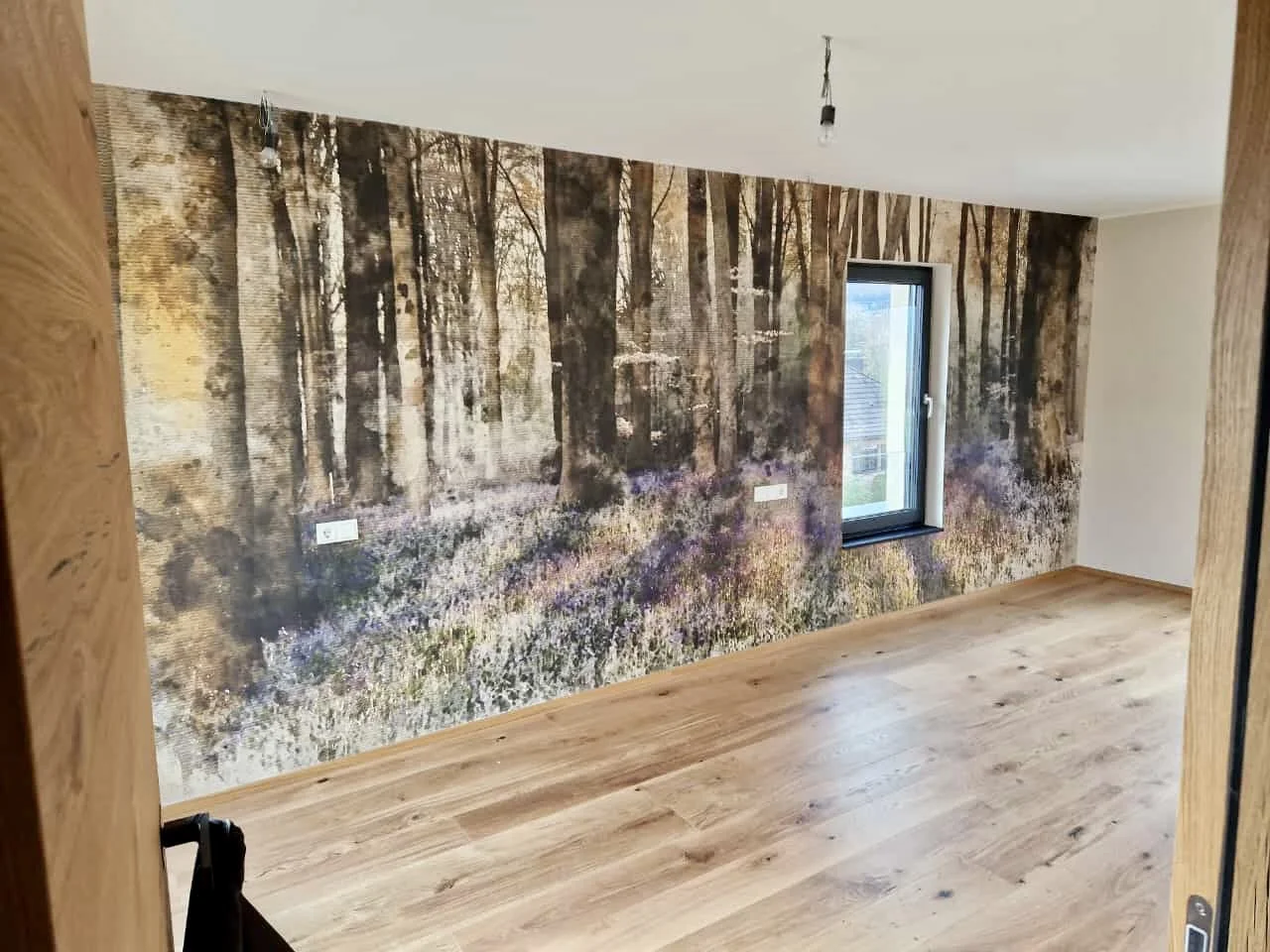 Waldlichtung im Schlafzimmer